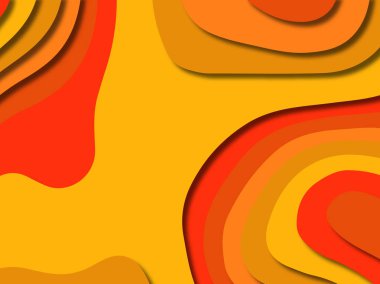 kağıt ile 3D arka plan şekilleri kesim. Soyut kağıt kitap kapağı için şablon arka plan bölmek. Kağıt arka plan kes. Soyut gerçekçi kağıt dekorasyon tasarımı için