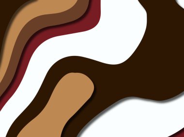 kağıt ile 3D arka plan şekilleri kesim. Soyut kağıt kitap kapağı için şablon arka plan bölmek. Kağıt arka plan kes. Soyut gerçekçi kağıt dekorasyon tasarımı için