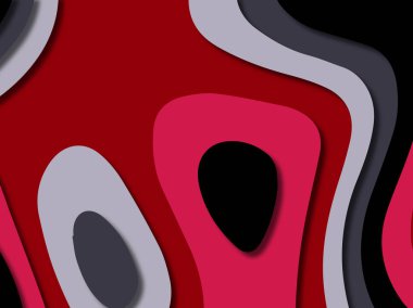 kağıt ile 3D arka plan şekilleri kesim. Soyut kağıt kitap kapağı için şablon arka plan bölmek. Kağıt arka plan kes. Soyut gerçekçi kağıt dekorasyon tasarımı için