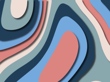 kağıt ile 3D arka plan şekilleri kesim. Soyut kağıt kitap kapağı için şablon arka plan bölmek. Kağıt arka plan kes. Soyut gerçekçi kağıt dekorasyon tasarımı için