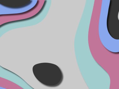 kağıt ile 3D arka plan şekilleri kesim. Soyut kağıt kitap kapağı için şablon arka plan bölmek. Kağıt arka plan kes. Soyut gerçekçi kağıt dekorasyon tasarımı için