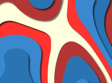 kağıt ile 3D arka plan şekilleri kesim. Soyut kağıt kitap kapağı için şablon arka plan bölmek. Kağıt arka plan kes. Soyut gerçekçi kağıt dekorasyon tasarımı için