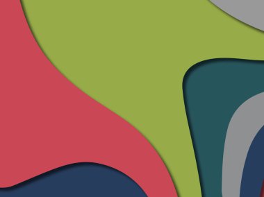 kağıt ile 3D arka plan şekilleri kesim. Soyut kağıt kitap kapağı için şablon arka plan bölmek. Kağıt arka plan kes. Soyut gerçekçi kağıt dekorasyon tasarımı için