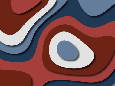 kağıt ile 3D arka plan şekilleri kesim. Soyut kağıt kitap kapağı için şablon arka plan bölmek. Kağıt arka plan kes. Soyut gerçekçi kağıt dekorasyon tasarımı için