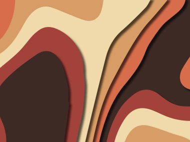 kağıt ile 3D arka plan şekilleri kesim. Soyut kağıt kitap kapağı için şablon arka plan bölmek. Kağıt arka plan kes. Soyut gerçekçi kağıt dekorasyon tasarımı için