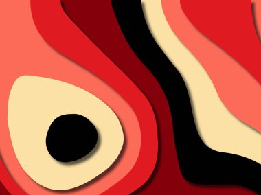 kağıt ile 3D arka plan şekilleri kesim. Soyut kağıt kitap kapağı için şablon arka plan bölmek. Kağıt arka plan kes. Soyut gerçekçi kağıt dekorasyon tasarımı için