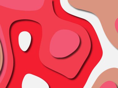 kağıt ile 3D arka plan şekilleri kesim. Soyut kağıt kitap kapağı için şablon arka plan bölmek. Kağıt arka plan kes. Soyut gerçekçi kağıt dekorasyon tasarımı için