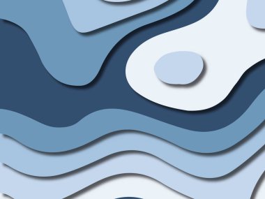 kağıt ile 3D arka plan şekilleri kesim. Soyut kağıt kitap kapağı için şablon arka plan bölmek. Kağıt arka plan kes. Soyut gerçekçi kağıt dekorasyon tasarımı için