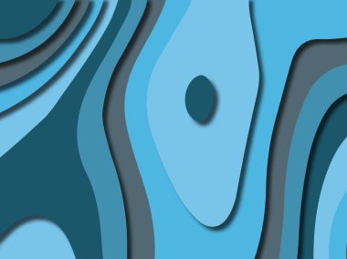 kağıt ile 3D arka plan şekilleri kesim. Soyut kağıt kitap kapağı için şablon arka plan bölmek. Kağıt arka plan kes. Soyut gerçekçi kağıt dekorasyon tasarımı için