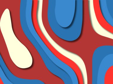 kağıt ile 3D arka plan şekilleri kesim. Soyut kağıt kitap kapağı için şablon arka plan bölmek. Kağıt arka plan kes. Soyut gerçekçi kağıt dekorasyon tasarımı için