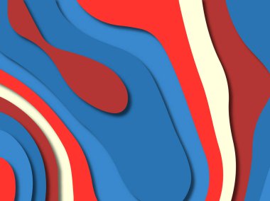 kağıt ile 3D arka plan şekilleri kesim. Soyut kağıt kitap kapağı için şablon arka plan bölmek. Kağıt arka plan kes. Soyut gerçekçi kağıt dekorasyon tasarımı için