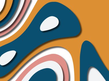 kağıt ile 3D arka plan şekilleri kesim. Soyut kağıt kitap kapağı için şablon arka plan bölmek. Kağıt arka plan kes. Soyut gerçekçi kağıt dekorasyon tasarımı için