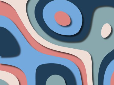 kağıt ile 3D arka plan şekilleri kesim. Soyut kağıt kitap kapağı için şablon arka plan bölmek. Kağıt arka plan kes. Soyut gerçekçi kağıt dekorasyon tasarımı için