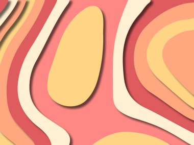 kağıt ile 3D arka plan şekilleri kesim. Soyut kağıt kitap kapağı için şablon arka plan bölmek. Kağıt arka plan kes. Soyut gerçekçi kağıt dekorasyon tasarımı için