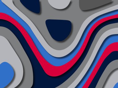 kağıt ile 3D arka plan şekilleri kesim. Soyut kağıt kitap kapağı için şablon arka plan bölmek. Kağıt arka plan kes. Soyut gerçekçi kağıt dekorasyon tasarımı için