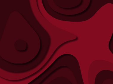 kağıt ile 3D arka plan şekilleri kesim. Soyut kağıt kitap kapağı için şablon arka plan bölmek. Kağıt arka plan kes. Soyut gerçekçi kağıt dekorasyon tasarımı için