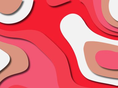 kağıt ile 3D arka plan şekilleri kesim. Soyut kağıt kitap kapağı için şablon arka plan bölmek. Kağıt arka plan kes. Soyut gerçekçi kağıt dekorasyon tasarımı için