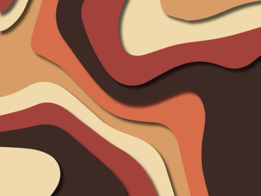 kağıt ile 3D arka plan şekilleri kesim. Soyut kağıt kitap kapağı için şablon arka plan bölmek. Kağıt arka plan kes. Soyut gerçekçi kağıt dekorasyon tasarımı için