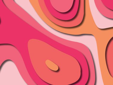 kağıt ile 3D arka plan şekilleri kesim. Soyut kağıt kitap kapağı için şablon arka plan bölmek. Kağıt arka plan kes. Soyut gerçekçi kağıt dekorasyon tasarımı için