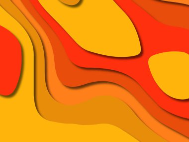 kağıt ile 3D arka plan şekilleri kesim. Soyut kağıt kitap kapağı için şablon arka plan bölmek. Kağıt arka plan kes. Soyut gerçekçi kağıt dekorasyon tasarımı için