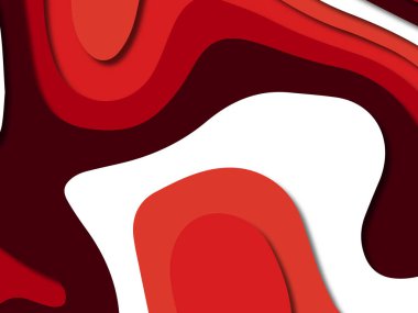 kağıt ile 3D arka plan şekilleri kesim. Soyut kağıt kitap kapağı için şablon arka plan bölmek. Kağıt arka plan kes. Soyut gerçekçi kağıt dekorasyon tasarımı için