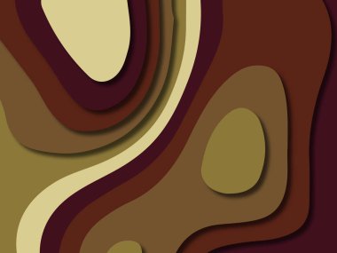 kağıt ile 3D arka plan şekilleri kesim. Soyut kağıt kitap kapağı için şablon arka plan bölmek. Kağıt arka plan kes. Soyut gerçekçi kağıt dekorasyon tasarımı için