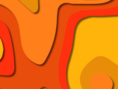 kağıt ile 3D arka plan şekilleri kesim. Soyut kağıt kitap kapağı için şablon arka plan bölmek. Kağıt arka plan kes. Soyut gerçekçi kağıt dekorasyon tasarımı için