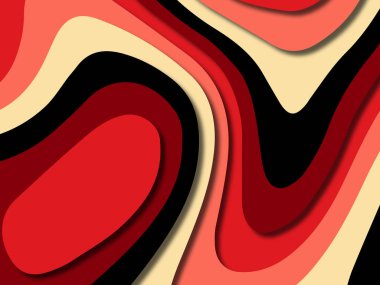 kağıt ile 3D arka plan şekilleri kesim. Soyut kağıt kitap kapağı için şablon arka plan bölmek. Kağıt arka plan kes. Soyut gerçekçi kağıt dekorasyon tasarımı için