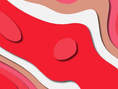 kağıt ile 3D arka plan şekilleri kesim. Soyut kağıt kitap kapağı için şablon arka plan bölmek. Kağıt arka plan kes. Soyut gerçekçi kağıt dekorasyon tasarımı için