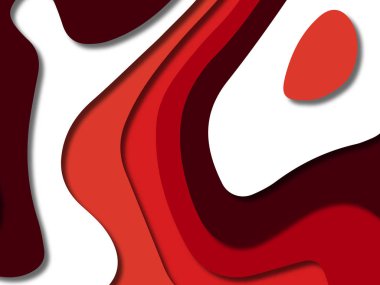 kağıt ile 3D arka plan şekilleri kesim. Soyut kağıt kitap kapağı için şablon arka plan bölmek. Kağıt arka plan kes. Soyut gerçekçi kağıt dekorasyon tasarımı için