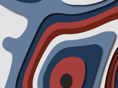 kağıt ile 3D arka plan şekilleri kesim. Soyut kağıt kitap kapağı için şablon arka plan bölmek. Kağıt arka plan kes. Soyut gerçekçi kağıt dekorasyon tasarımı için