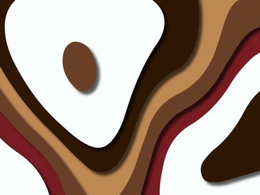 kağıt ile 3D arka plan şekilleri kesim. Soyut kağıt kitap kapağı için şablon arka plan bölmek. Kağıt arka plan kes. Soyut gerçekçi kağıt dekorasyon tasarımı için