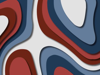 kağıt ile 3D arka plan şekilleri kesim. Soyut kağıt kitap kapağı için şablon arka plan bölmek. Kağıt arka plan kes. Soyut gerçekçi kağıt dekorasyon tasarımı için