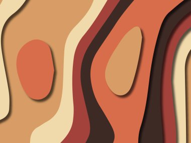 kağıt ile 3D arka plan şekilleri kesim. Soyut kağıt kitap kapağı için şablon arka plan bölmek. Kağıt arka plan kes. Soyut gerçekçi kağıt dekorasyon tasarımı için