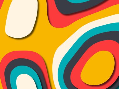 kağıt ile 3D arka plan şekilleri kesim. Soyut kağıt kitap kapağı için şablon arka plan bölmek. Kağıt arka plan kes. Soyut gerçekçi kağıt dekorasyon tasarımı için