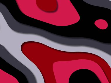 kağıt ile 3D arka plan şekilleri kesim. Soyut kağıt kitap kapağı için şablon arka plan bölmek. Kağıt arka plan kes. Soyut gerçekçi kağıt dekorasyon tasarımı için