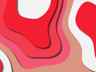 kağıt ile 3D arka plan şekilleri kesim. Soyut kağıt kitap kapağı için şablon arka plan bölmek. Kağıt arka plan kes. Soyut gerçekçi kağıt dekorasyon tasarımı için