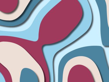 kağıt ile 3D arka plan şekilleri kesim. Soyut kağıt kitap kapağı için şablon arka plan bölmek. Kağıt arka plan kes. Soyut gerçekçi kağıt dekorasyon tasarımı için