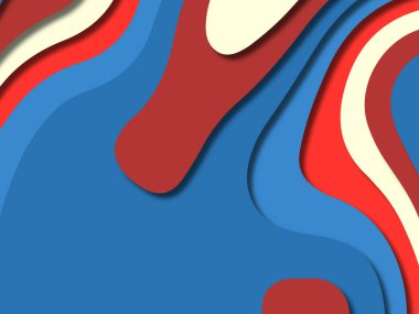 kağıt ile 3D arka plan şekilleri kesim. Soyut kağıt kitap kapağı için şablon arka plan bölmek. Kağıt arka plan kes. Soyut gerçekçi kağıt dekorasyon tasarımı için