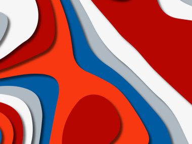 kağıt ile 3D arka plan şekilleri kesim. Soyut kağıt kitap kapağı için şablon arka plan bölmek. Kağıt arka plan kes. Soyut gerçekçi kağıt dekorasyon tasarımı için