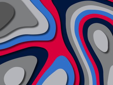 kağıt ile 3D arka plan şekilleri kesim. Soyut kağıt kitap kapağı için şablon arka plan bölmek. Kağıt arka plan kes. Soyut gerçekçi kağıt dekorasyon tasarımı için