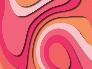 kağıt ile 3D arka plan şekilleri kesim. Soyut kağıt kitap kapağı için şablon arka plan bölmek. Kağıt arka plan kes. Soyut gerçekçi kağıt dekorasyon tasarımı için