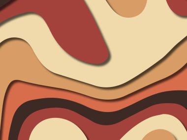 kağıt ile 3D arka plan şekilleri kesim. Soyut kağıt kitap kapağı için şablon arka plan bölmek. Kağıt arka plan kes. Soyut gerçekçi kağıt dekorasyon tasarımı için