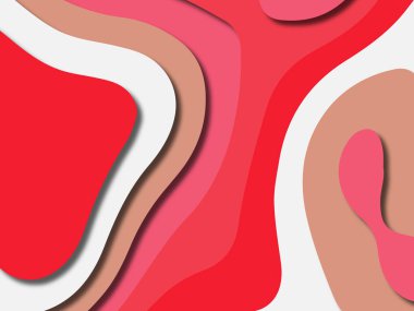 kağıt ile 3D arka plan şekilleri kesim. Soyut kağıt kitap kapağı için şablon arka plan bölmek. Kağıt arka plan kes. Soyut gerçekçi kağıt dekorasyon tasarımı için