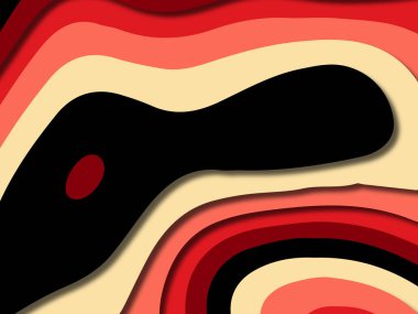 kağıt ile 3D arka plan şekilleri kesim. Soyut kağıt kitap kapağı için şablon arka plan bölmek. Kağıt arka plan kes. Soyut gerçekçi kağıt dekorasyon tasarımı için