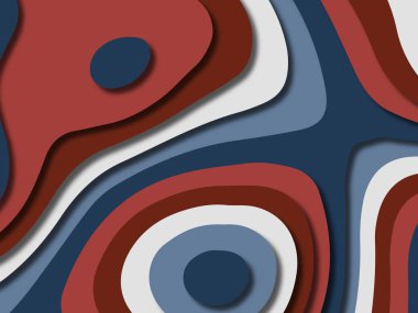 kağıt ile 3D arka plan şekilleri kesim. Soyut kağıt kitap kapağı için şablon arka plan bölmek. Kağıt arka plan kes. Soyut gerçekçi kağıt dekorasyon tasarımı için