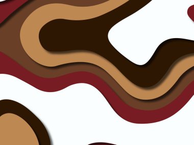 kağıt ile 3D arka plan şekilleri kesim. Soyut kağıt kitap kapağı için şablon arka plan bölmek. Kağıt arka plan kes. Soyut gerçekçi kağıt dekorasyon tasarımı için