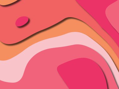 kağıt ile 3D arka plan şekilleri kesim. Soyut kağıt kitap kapağı için şablon arka plan bölmek. Kağıt arka plan kes. Soyut gerçekçi kağıt dekorasyon tasarımı için