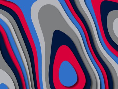 kağıt ile 3D arka plan şekilleri kesim. Soyut kağıt kitap kapağı için şablon arka plan bölmek. Kağıt arka plan kes. Soyut gerçekçi kağıt dekorasyon tasarımı için