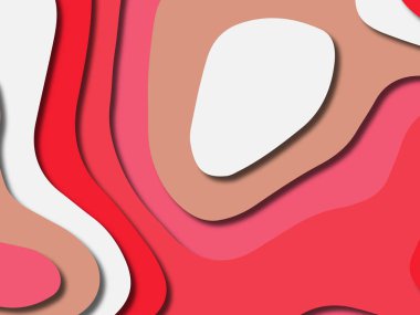 kağıt ile 3D arka plan şekilleri kesim. Soyut kağıt kitap kapağı için şablon arka plan bölmek. Kağıt arka plan kes. Soyut gerçekçi kağıt dekorasyon tasarımı için